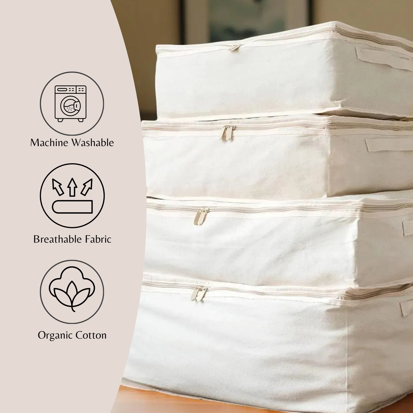 Clothing Storage Bags – 330gsm (10oz) Thick Natural Cotton