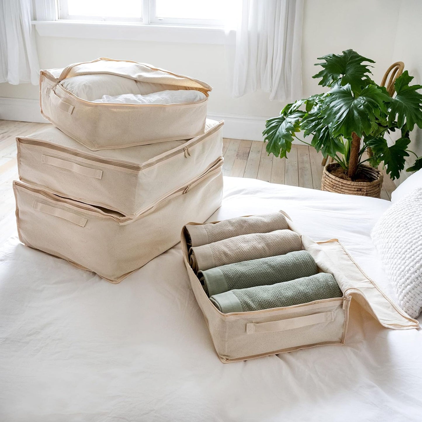 Clothing Storage Bags – 330gsm (10oz) Thick Natural Cotton