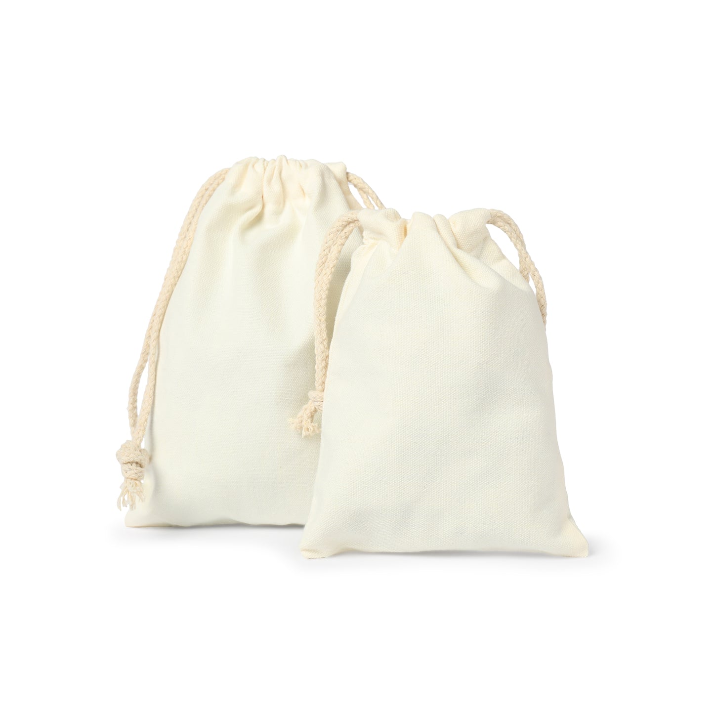 100% Organic Cotton Double Drawstring Muslin Bags