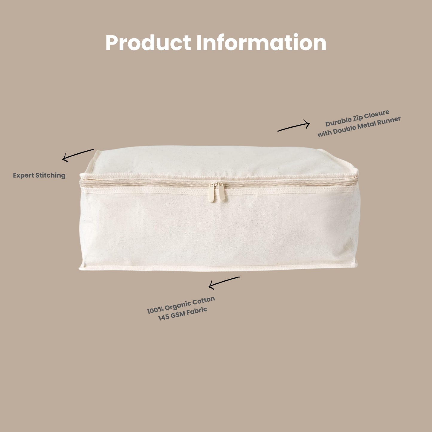 Clothing Storage Bags – 330gsm (10oz) Thick Natural Cotton